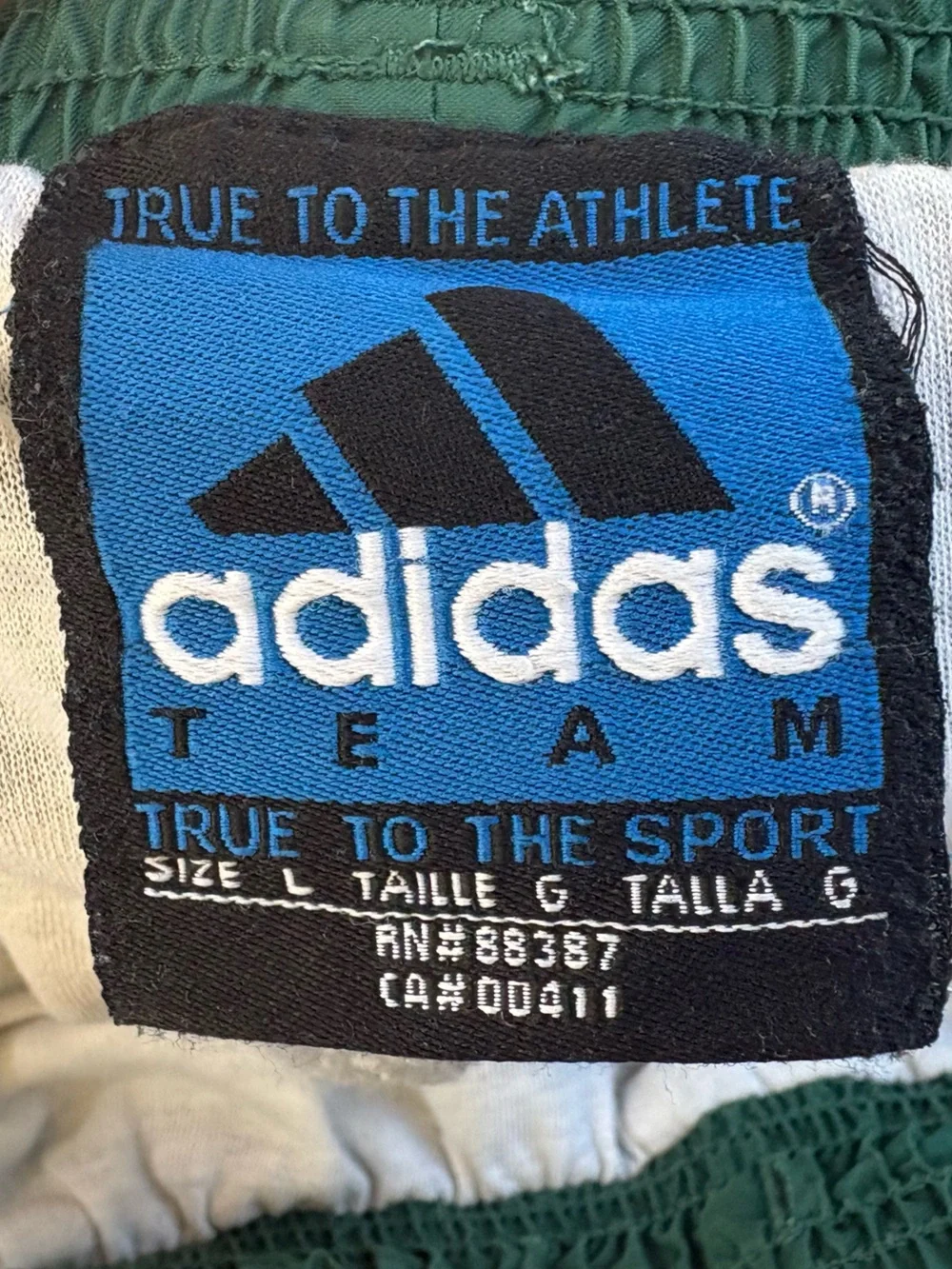 Baggy 90s Adidas tearaway insulated classic 3 white stripes track pants size L